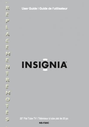 Insignia NSF20C TV Operating Manual