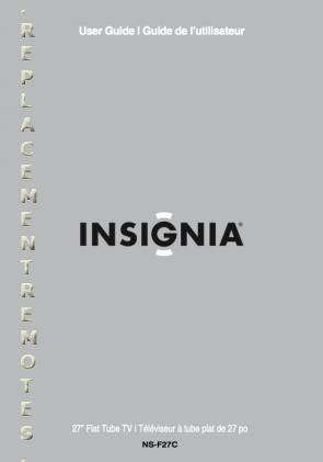 Insignia NSF27C TV Operating Manual