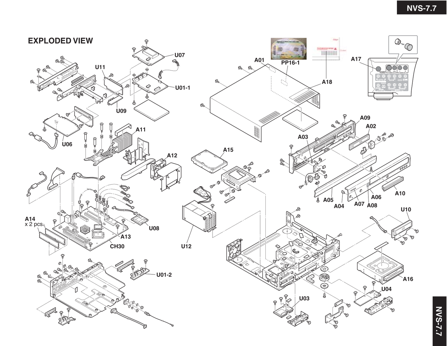 Integra NVS-7.7 CD Player Service Manual (Pages: 22)