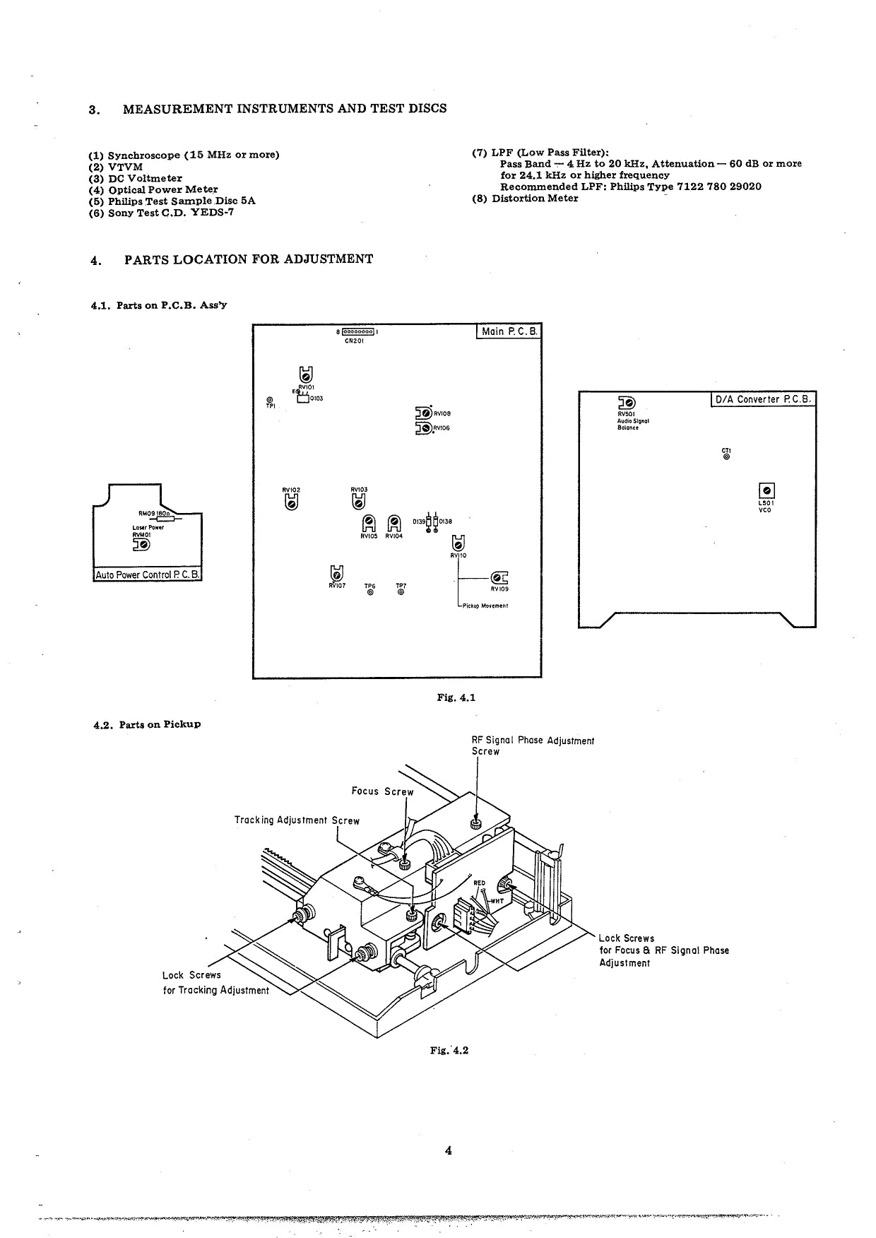 Nakamichi OMS-5, OMS-5E & OMS-50 CD Player Service Manual (Pages: 40)