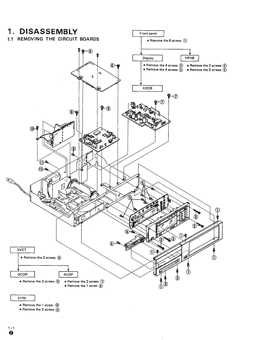 Pioneer P-D70 CD Player Service Manual (Pages: 122)