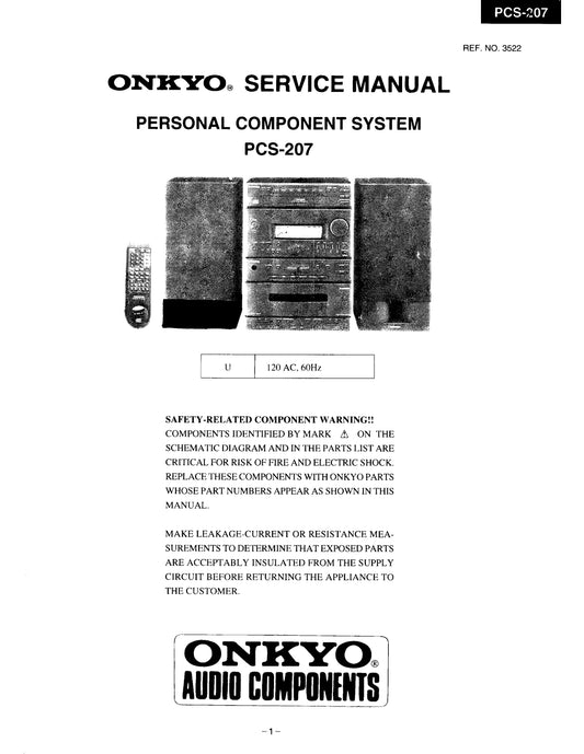 Onkyo PCS-207 Stereo System Service Manual (Pages: 49)