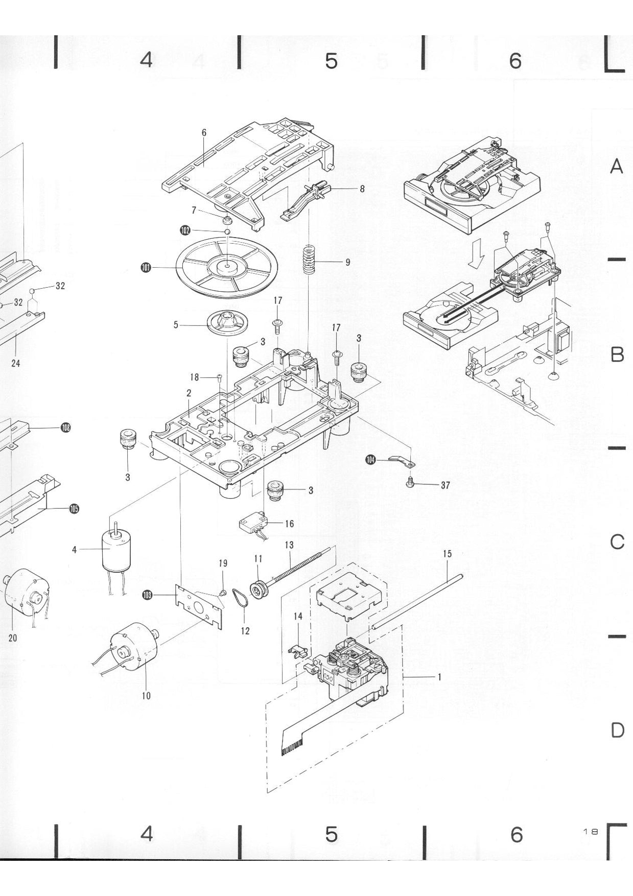 Pioneer PD-6010 CD Player Service Manual (Pages: 37)