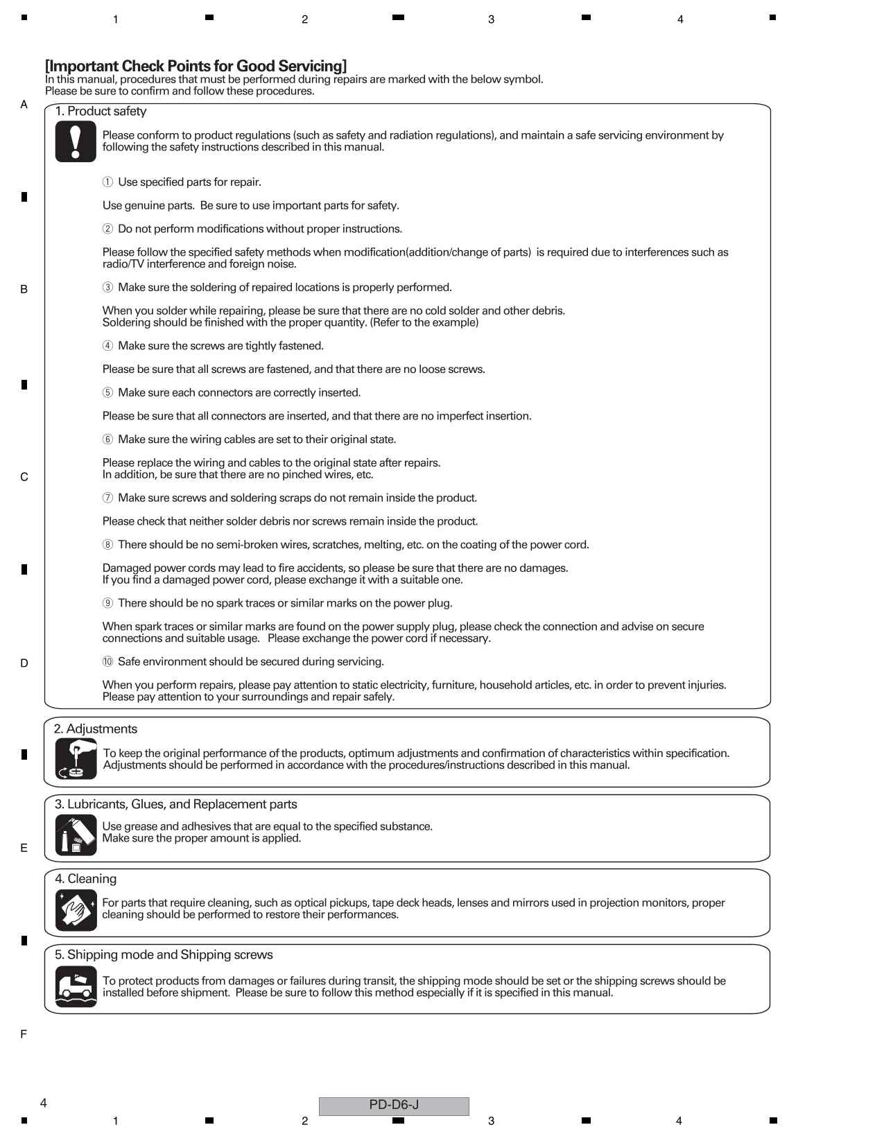 Pioneer PD-D6-J & PD-D6-S CD Player Service Manual (Pages: 96)