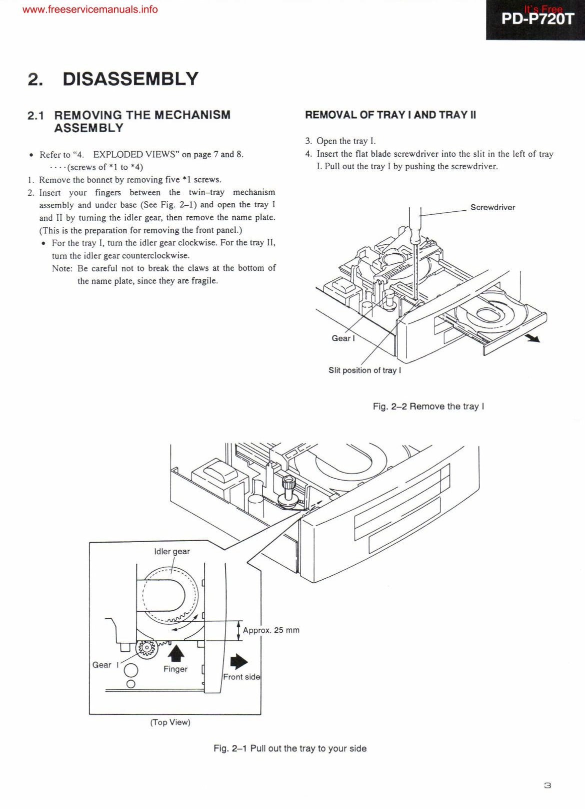 Pioneer PD-P720T CD Player Service Manual (Pages: 56)