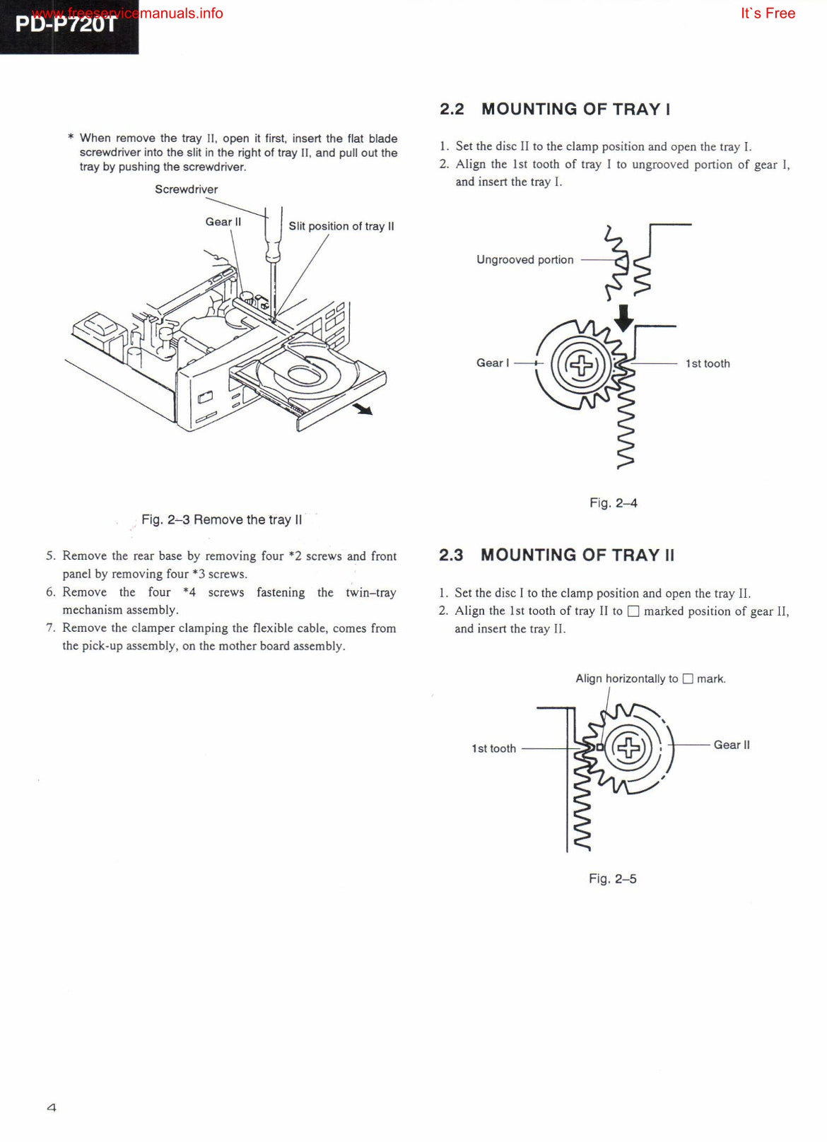 Pioneer PD-P720T CD Player Service Manual (Pages: 56)