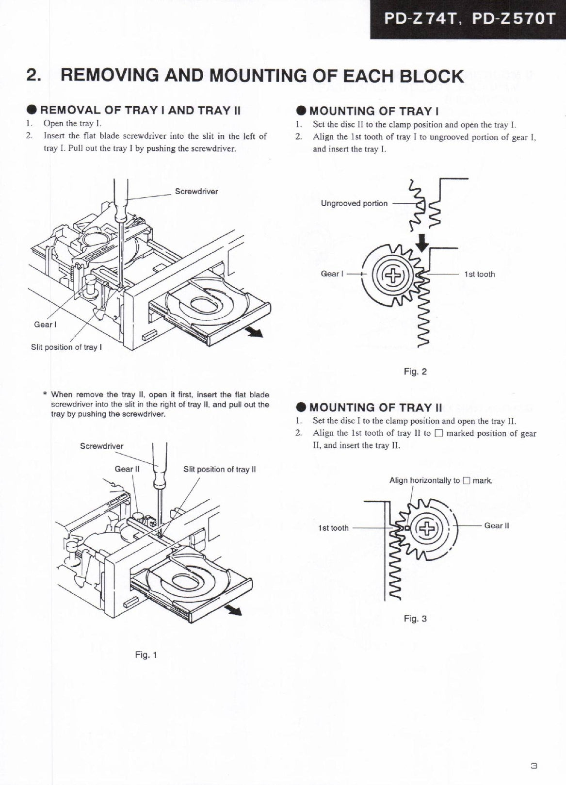 Pioneer PD-Z74T & PD-Z570T CD Player Service Manual (Pages: 67)