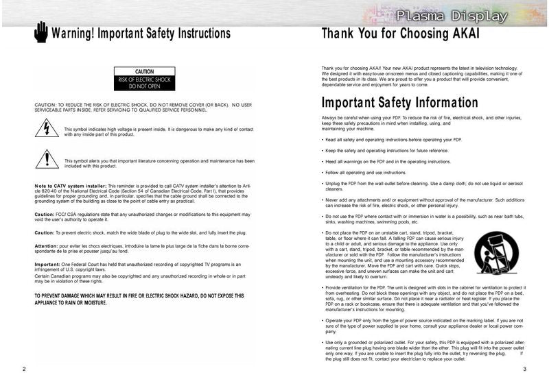 Samsung PDP4294 TV Operating Manual