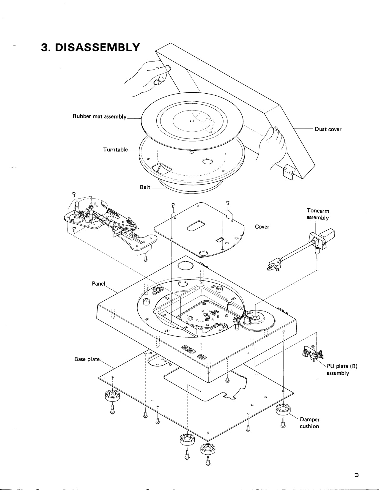 Pioneer PL-110 Turntable Service Manual (Pages: 11)