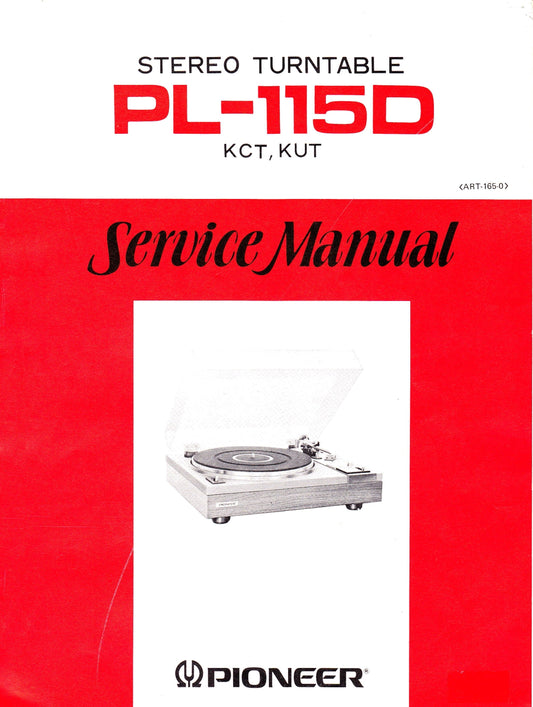 Pioneer PL-115D Turntable Service Manual (Pages: 13)