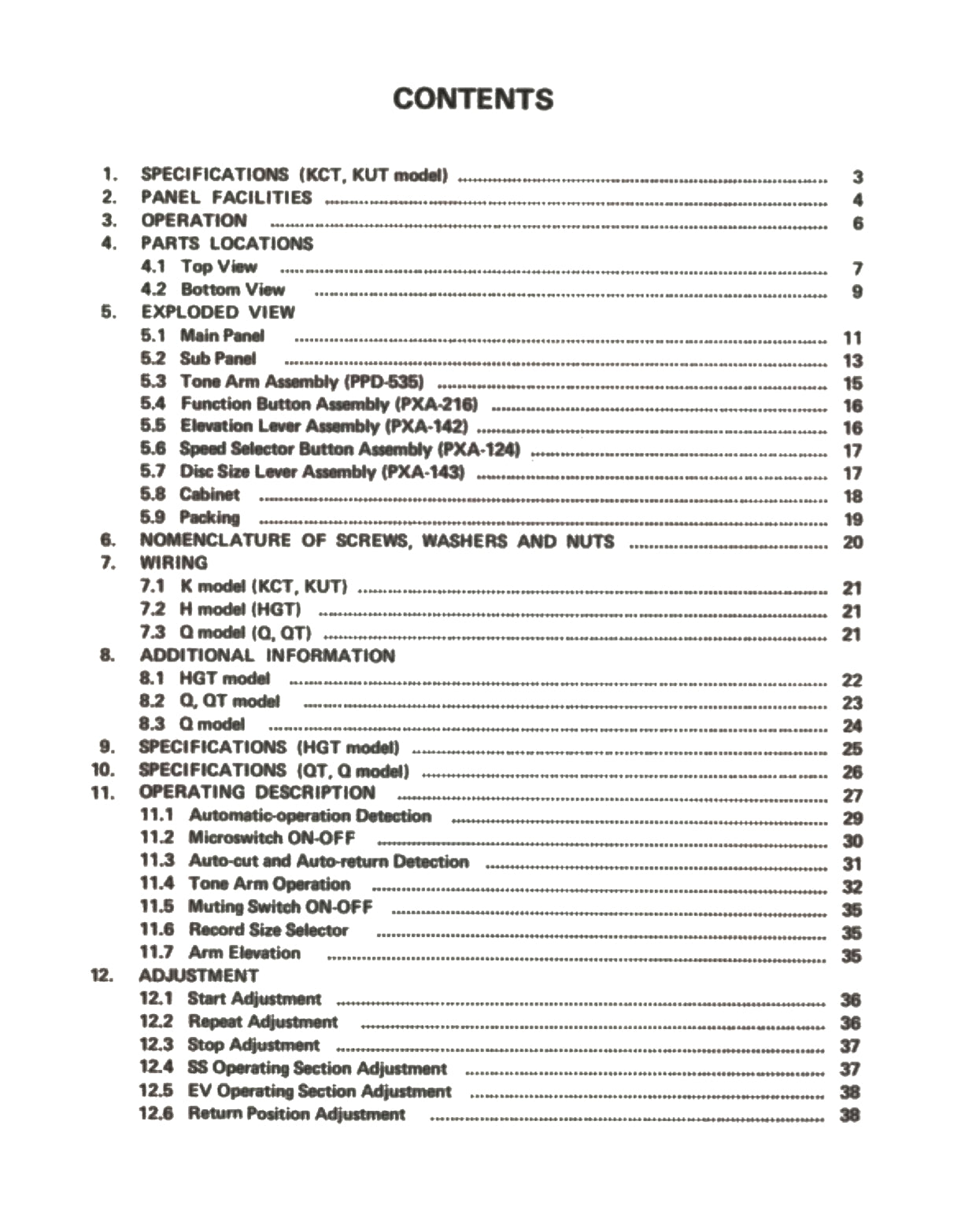 Pioneer PL-117D Turntable Service Manual (Pages: 35)