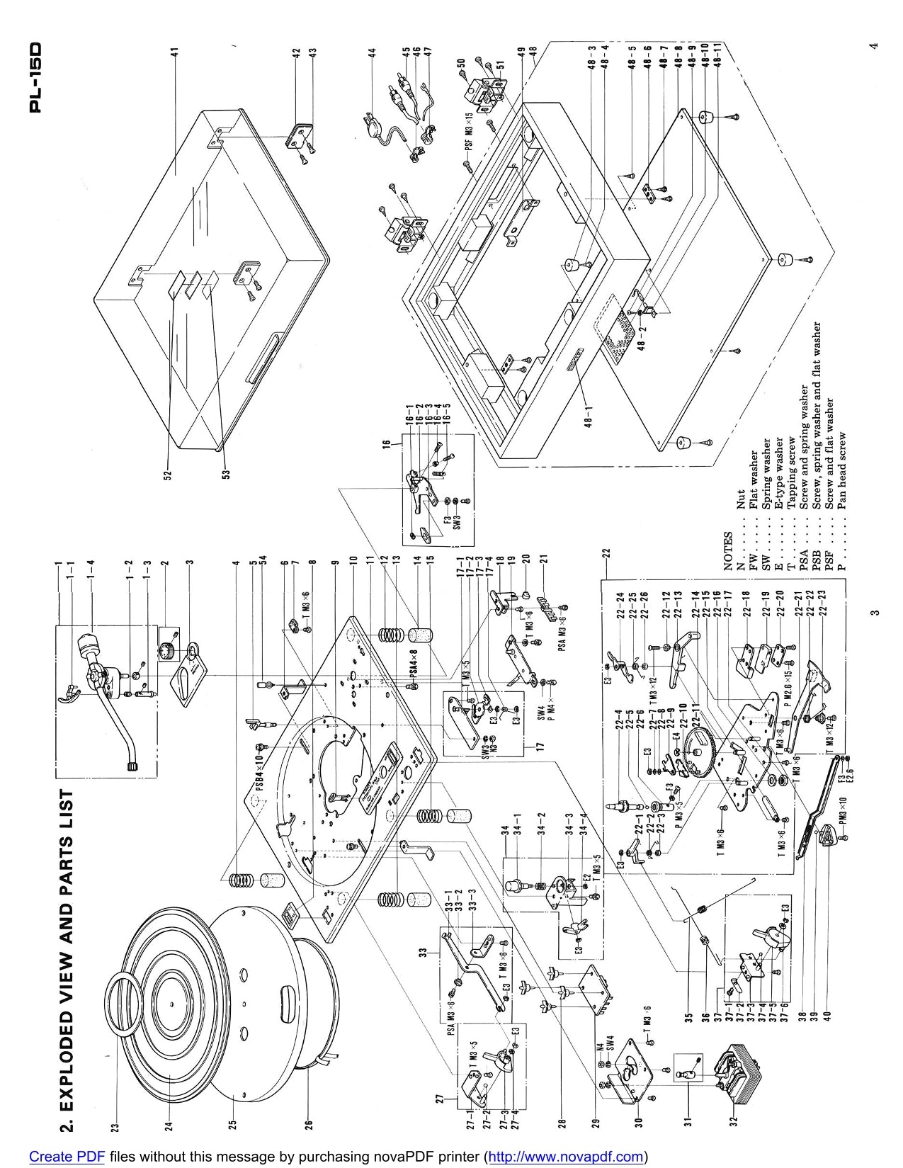 Pioneer PL-15D Turntable Service Manual (Pages: 13)