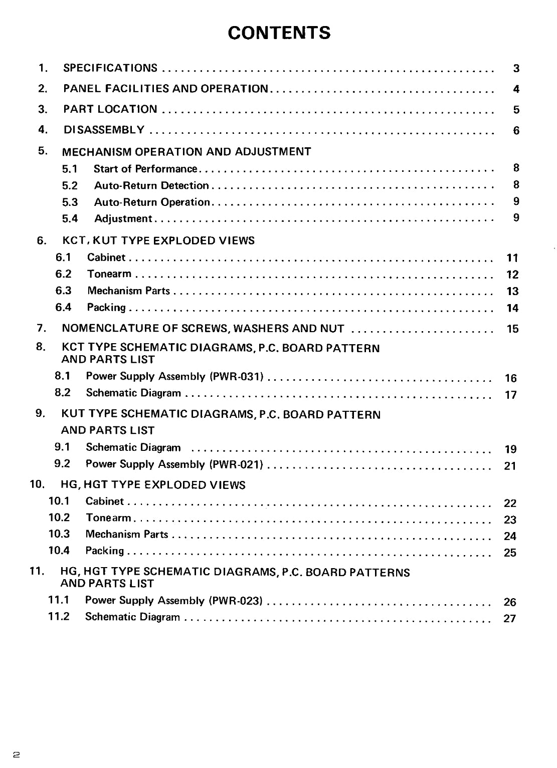Pioneer PL-516 Turntable Service Manual (Pages: 26)