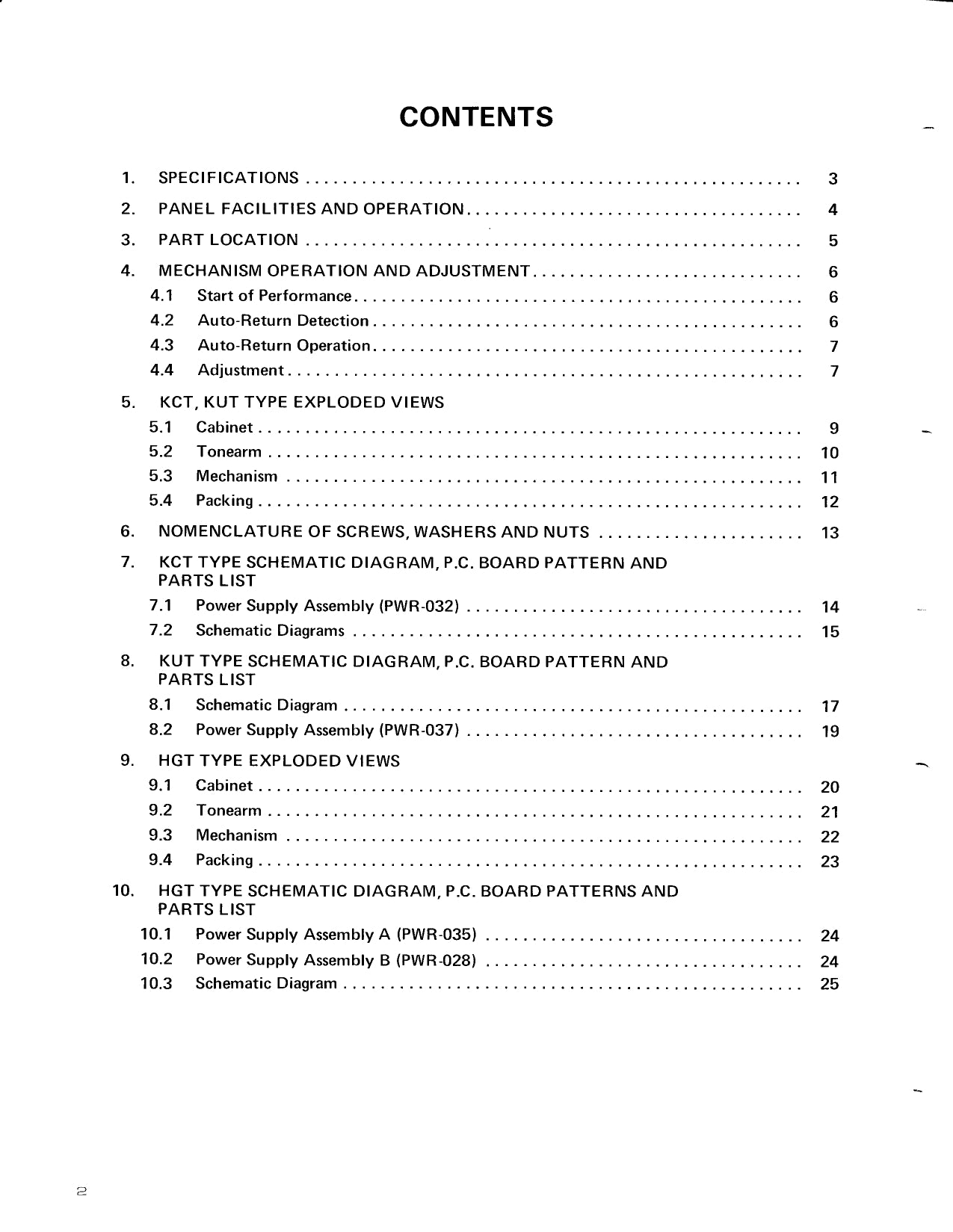 Pioneer PL-518 Turntable Service Manual (Pages: 23)