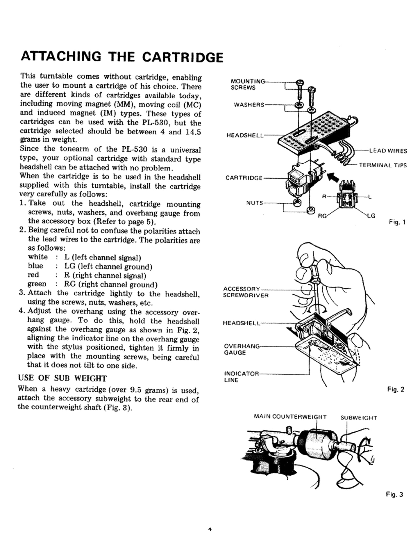 Pioneer PL-530 Turntable Owner/ User Manual (Pages: 14)