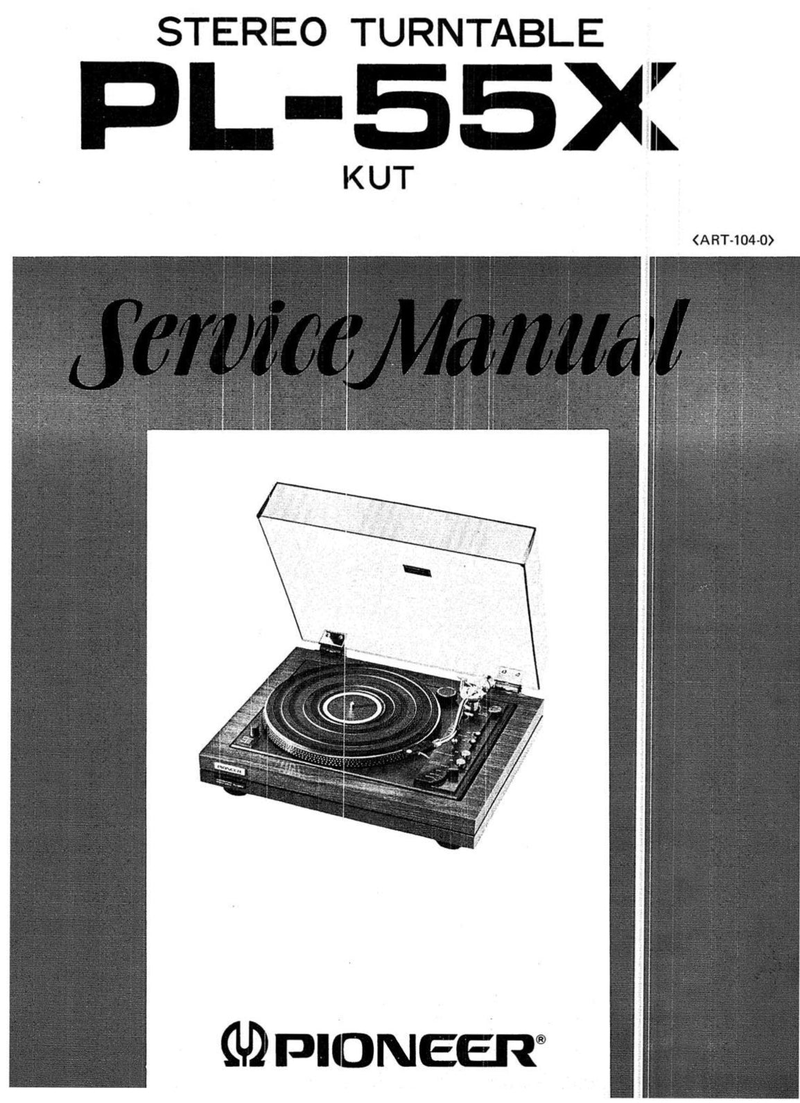 Pioneer PL-55X Turntable Service Manual (Pages: 26)
