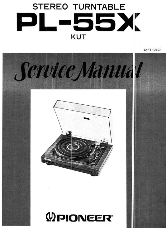 Pioneer PL-55X Turntable Service Manual (Pages: 26)