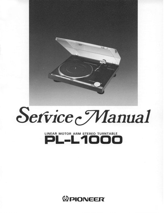 Pioneer PL-L1000 Turntable Service Manual (Pages: 68)