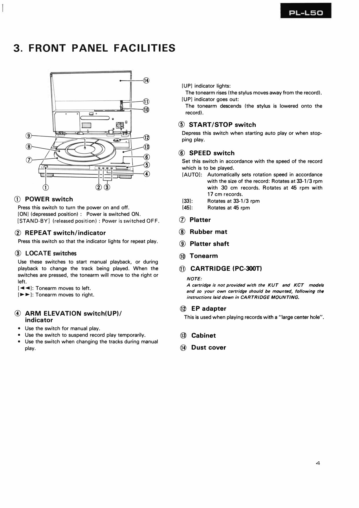 Pioneer PL-L50 Turntable Service Manual (Pages: 40)