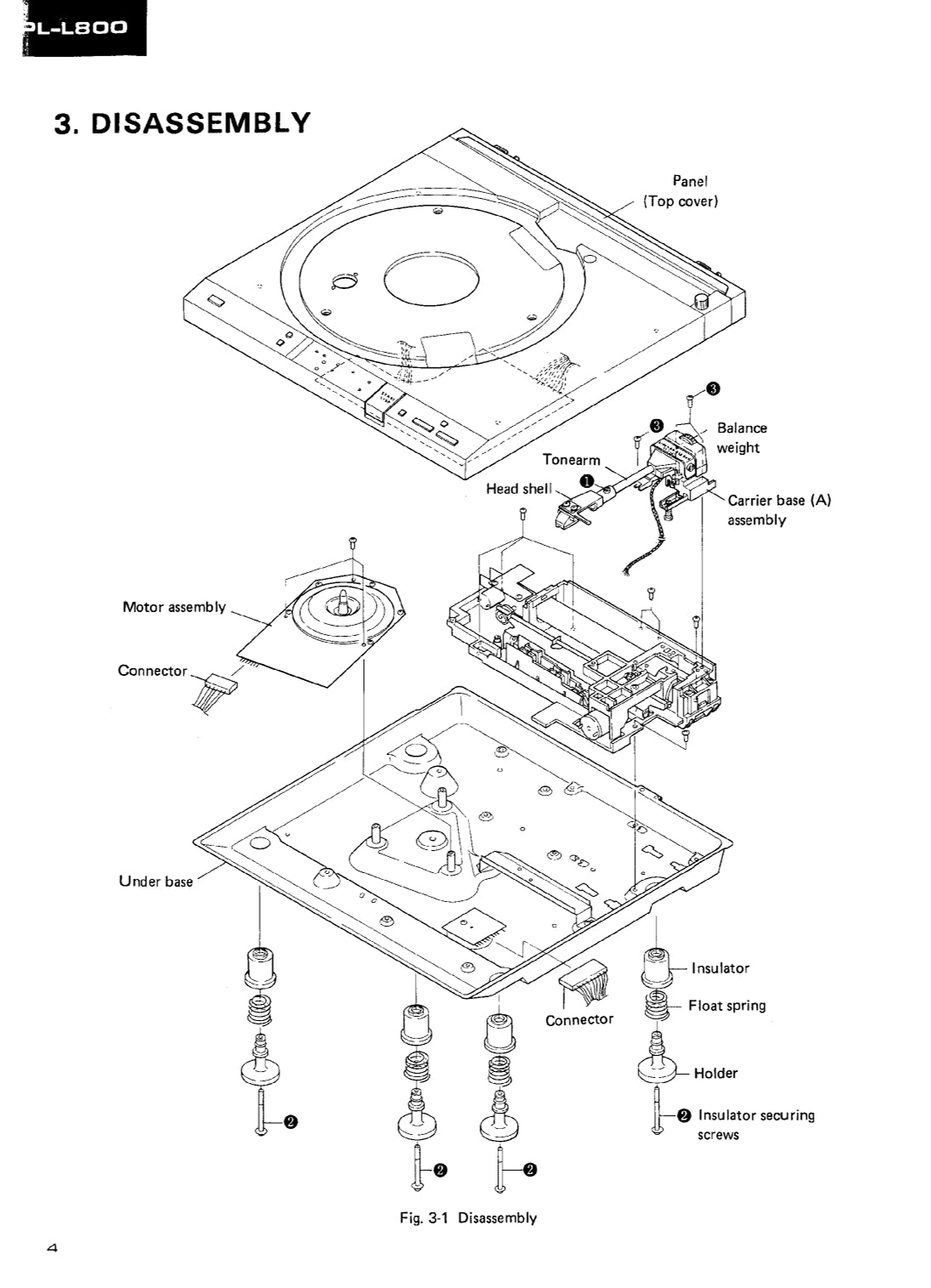 Pioneer PL-L800 Turntable Service Manual (Pages: 41)