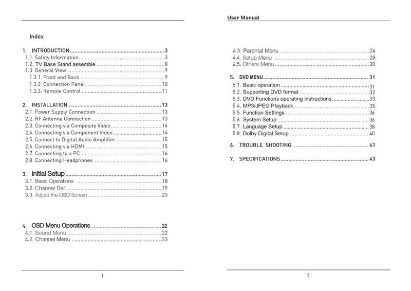 Proscan PLEDV1520AC TV/DVD Combo Operating Manual