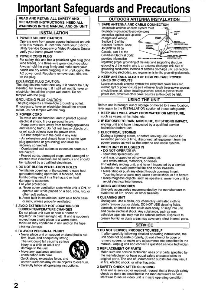 Panasonic PVC1320 PVC1330 PVC1340 Projector Operating Manual