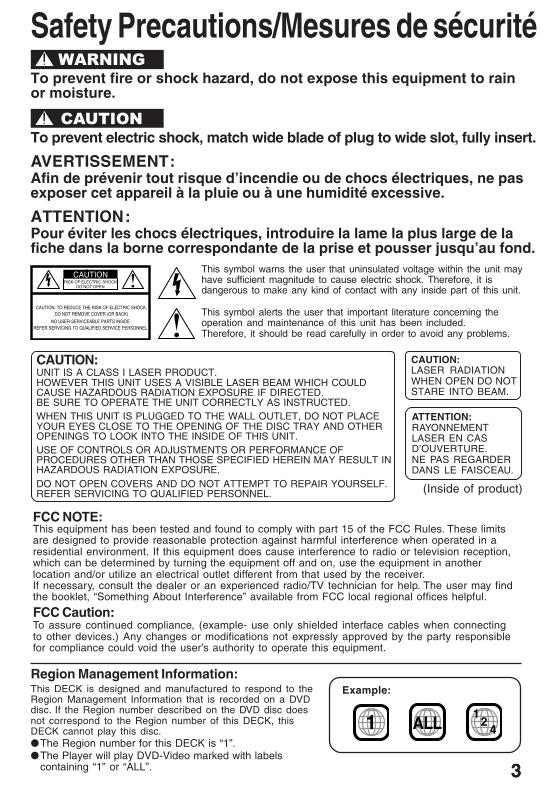 Panasonic PVD4744 PVD4744K PVD4744S TV/VCR/DVD Combo Operating Manual