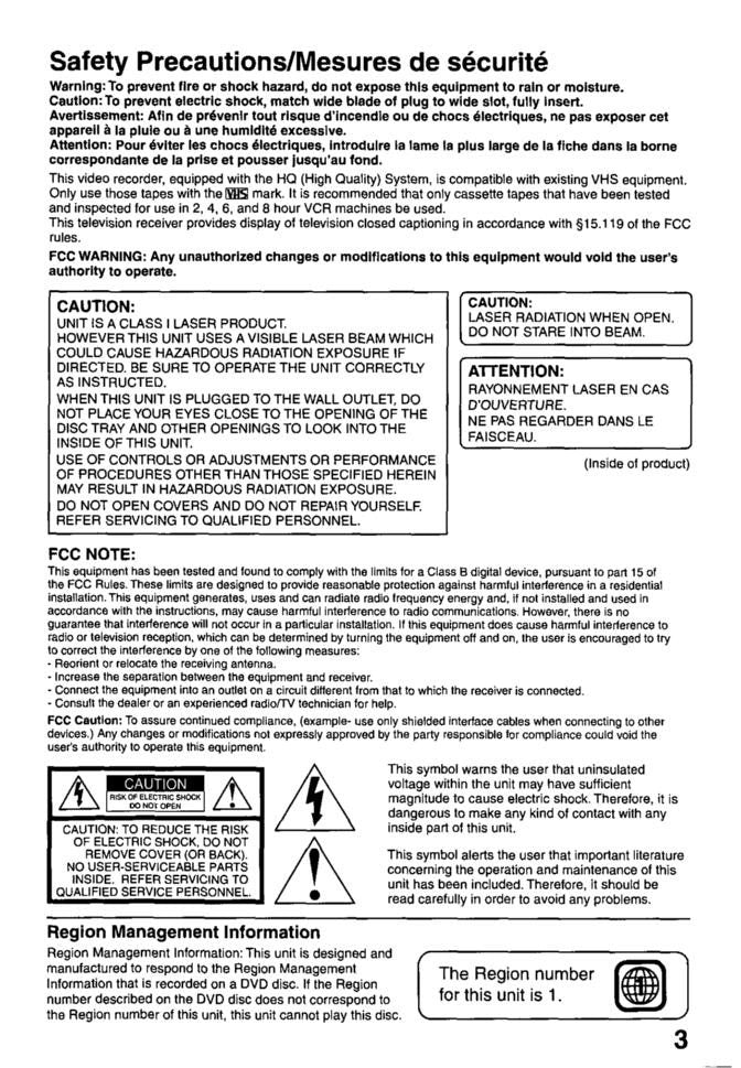 Panasonic PVDF2000 PVDF2700 Audio/Video Receiver Operating Manual