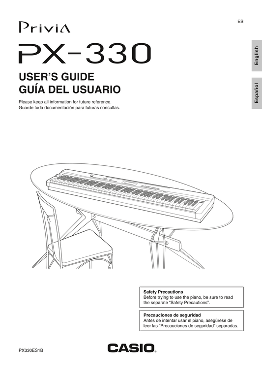 Casio PX-300 Keyboard Piano Owner's/ User Manual (Pages: 72)