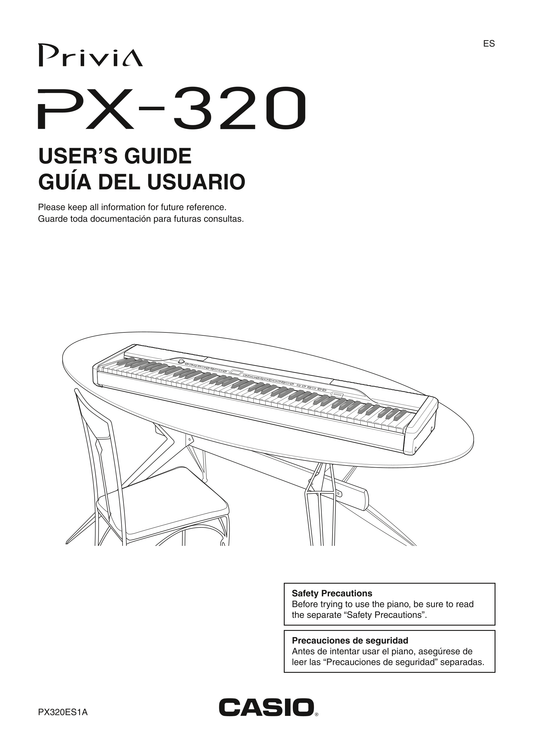 Casio PX-320 Keyboard Piano Owner's/ User Manual (Pages: 62)
