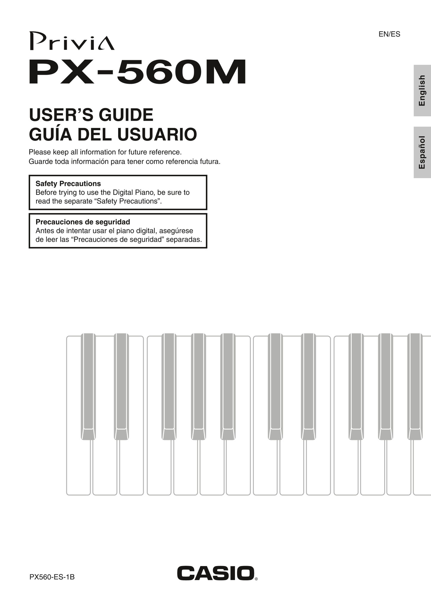 Casio PX-560M Keyboard Piano Owner's/ User Manual (Pages: 105)