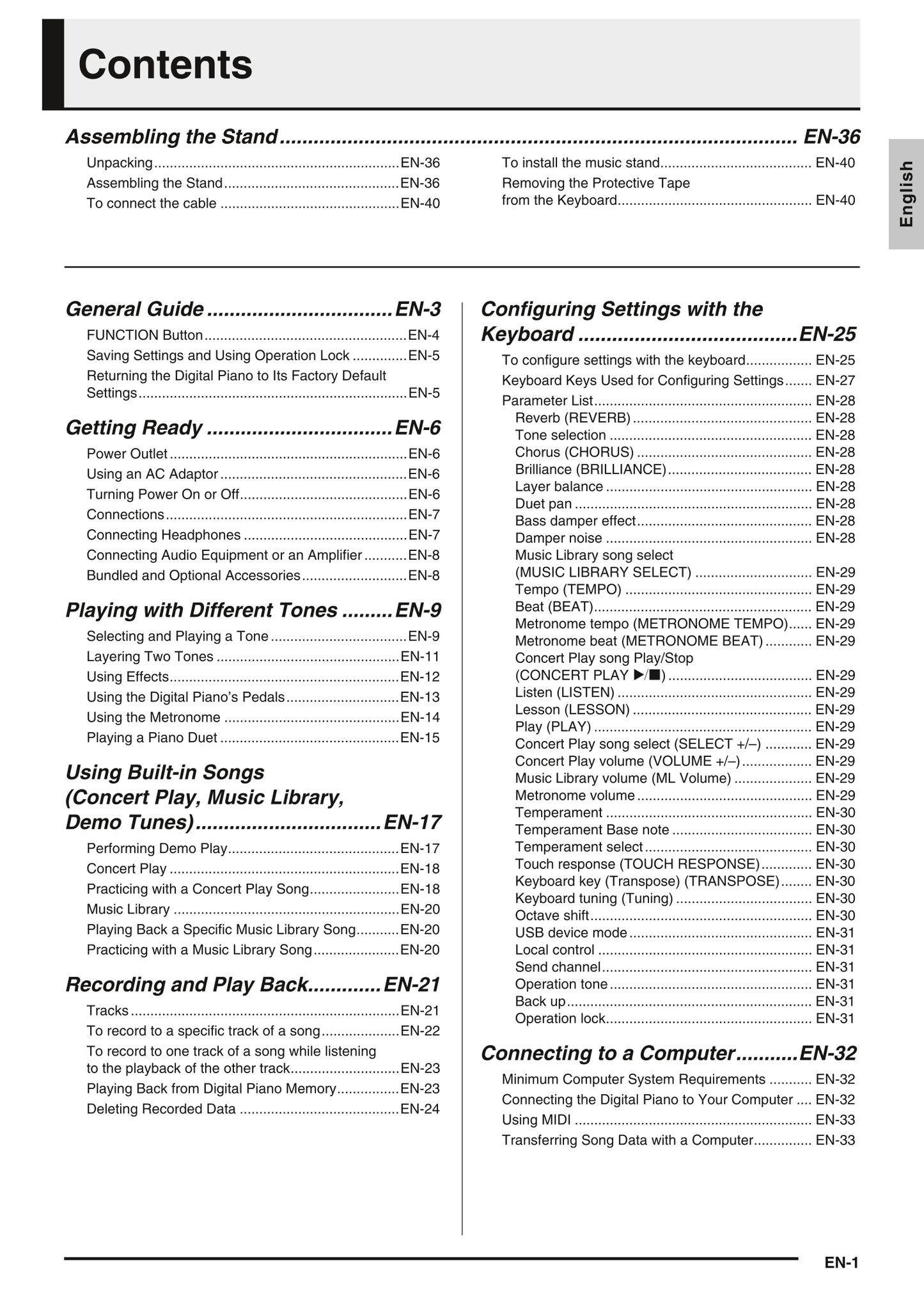 Casio PX-760 Keyboard Piano Owner's/ User Manual (Pages: 50)