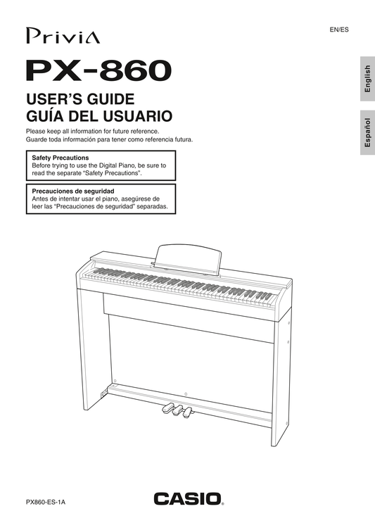 Casio PX-860 Keyboard Piano Owner's/ User Manual (Pages: 67)