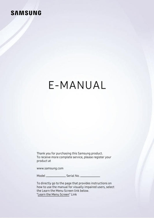 Samsung QN43Q60TAFXZA TV Operating Manual