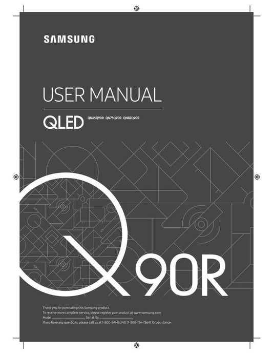 Samsung QN65Q90RAFOM TV Operating Manual