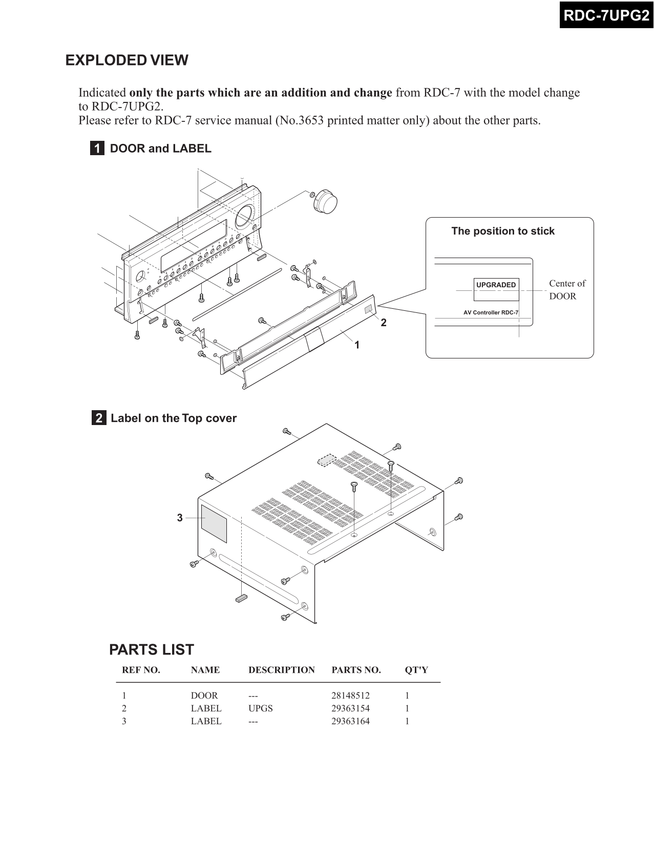 Integra RDC-7UPG2 & RDC-7 AV Receiver Service Manual (Pages: 58)