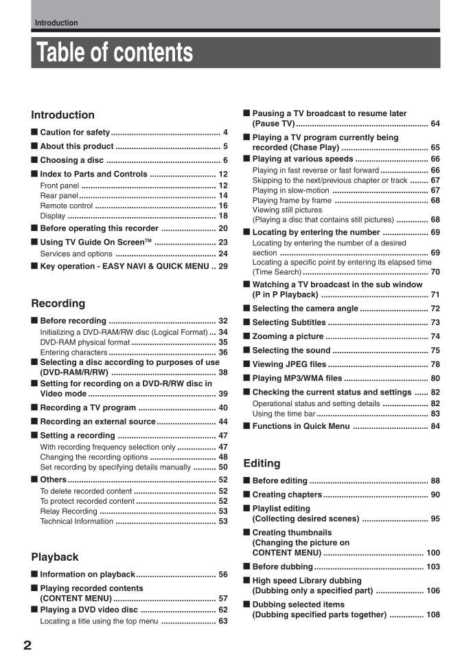 Toshiba P000416460 RDXS34 RDXS34SC DVD Recorder (DVDR) Operating Manual