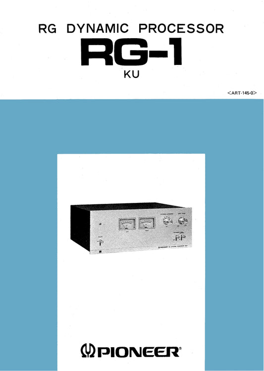 Pioneer RG-1 RG Dynamic Processor Service Manual (Pages: 34)
