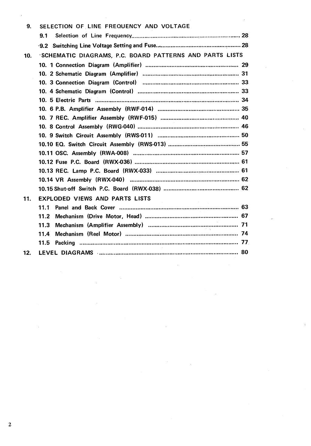 Pioneer RT-1020L Stereo Tape Deck Service Manual (Pages: 76)