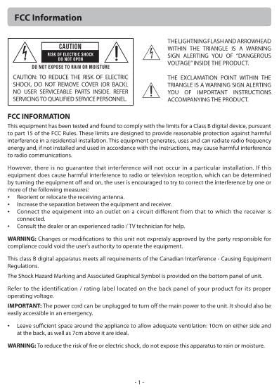 RCA RT2906 Home Theater System Operating Manual