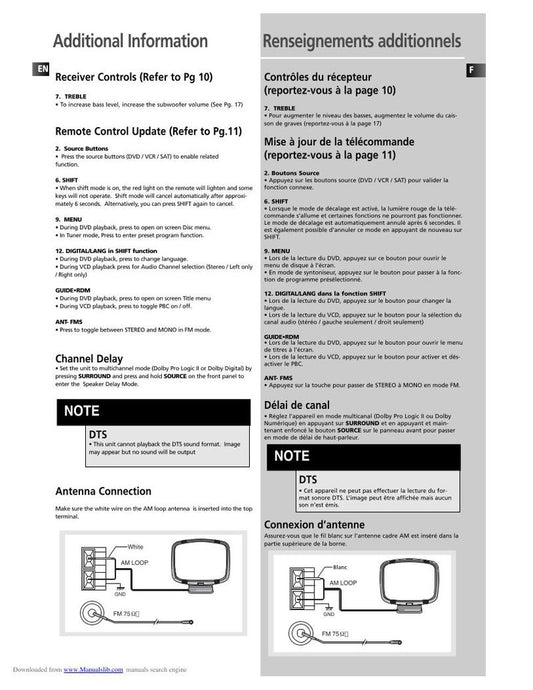 RCA RTDVD1 DVD Player Operating Manual