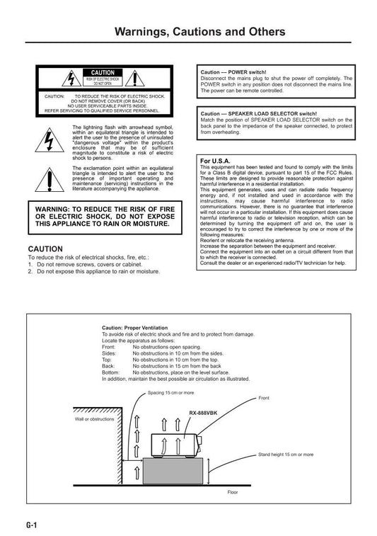 JVC RX888VBK Audio/Video Receiver Operating Manual