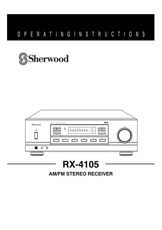 Sherwood RX4105 Audio/Video Receiver Operating Manual