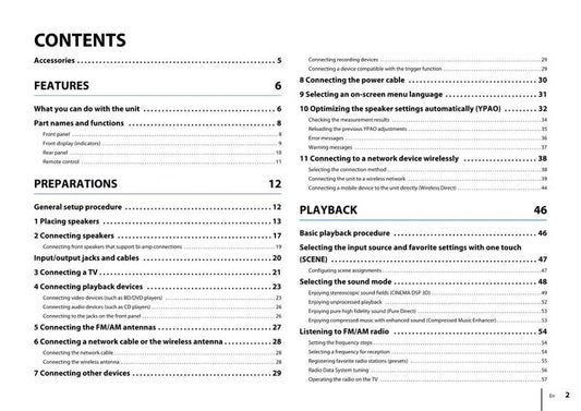 Yamaha RXA740 Audio/Video Receiver Operating Manual