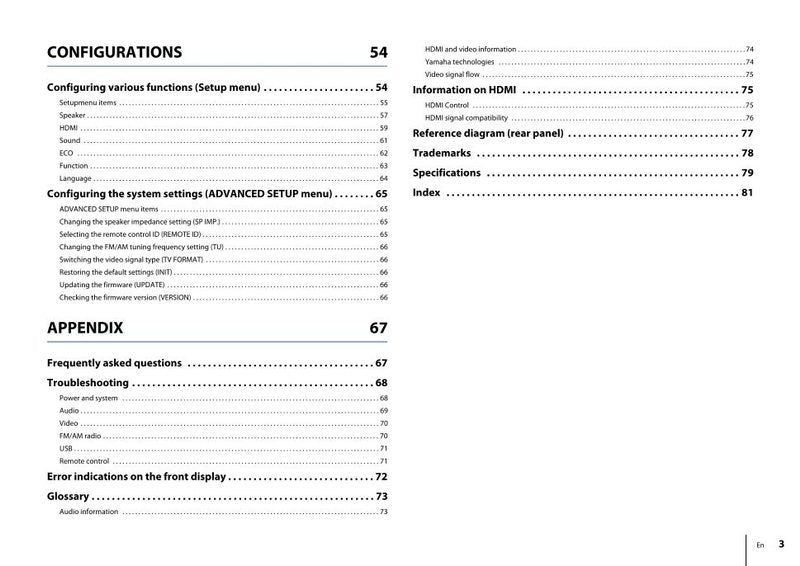 Yamaha RXV373OM Audio/Video Receiver Operating Manual