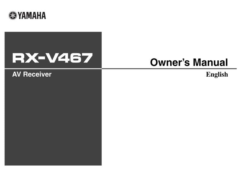 Yamaha RXV467 BL Audio/Video Receiver Operating Manual