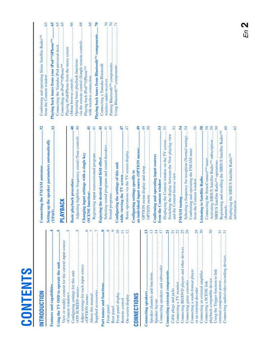 Yamaha RXV667 Audio/Video Receiver Operating Manual