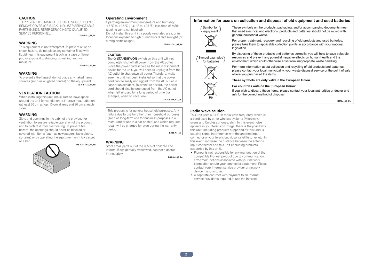 Pioneer SC-1224-K/S & SC-2024-K/S Receiver Owner/ User Manual (Pages: 126)