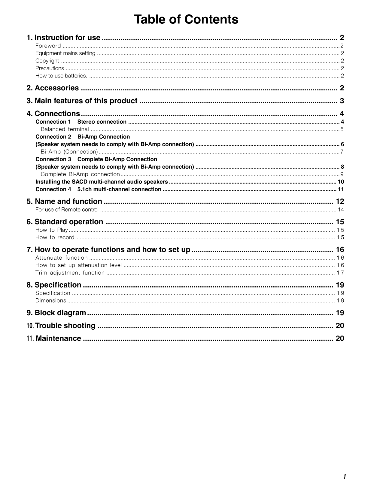 Marantz SC-7 S 1 Amplifier Owner/ User Manual (Pages: 45)