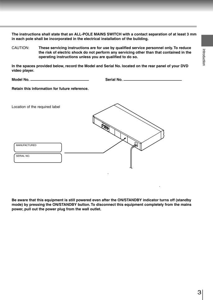 Toshiba SD3980 SD3980SC SD3980SU DVD Player Operating Manual